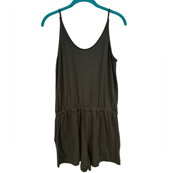 Lou & Gray Dark Green Tank Top Short Romper Jumper Size XS - Picture 10 of 15
